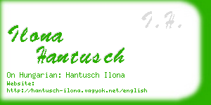 ilona hantusch business card